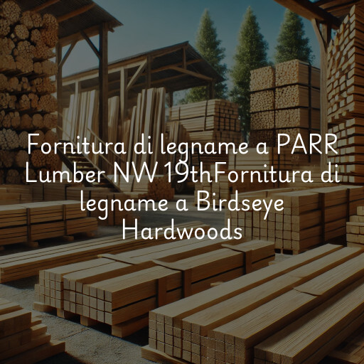 Fornitura di legname a