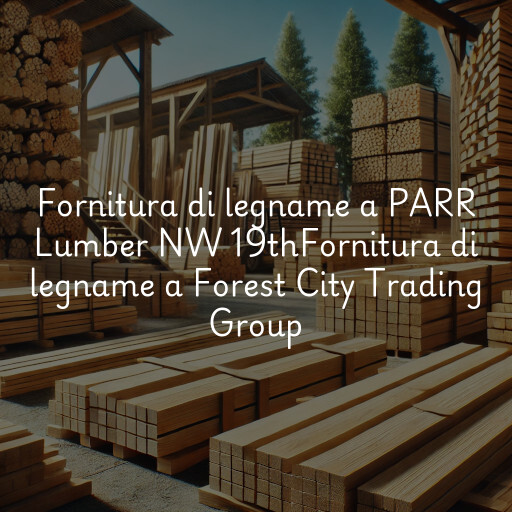 Fornitura di legname a