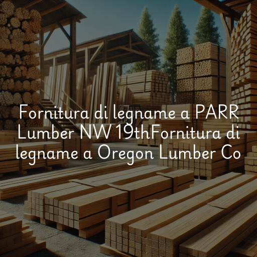 Fornitura di legname a