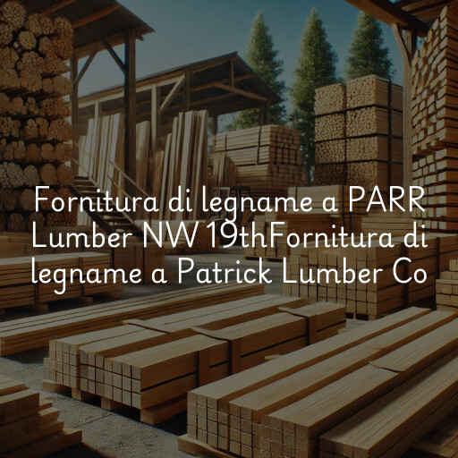 Fornitura di legname a