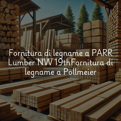 Fornitura di legname a