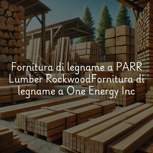 Fornitura di legname a