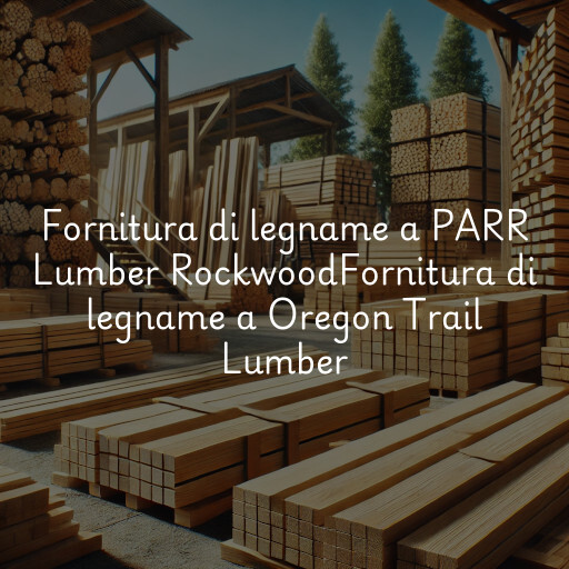 Fornitura di legname a
