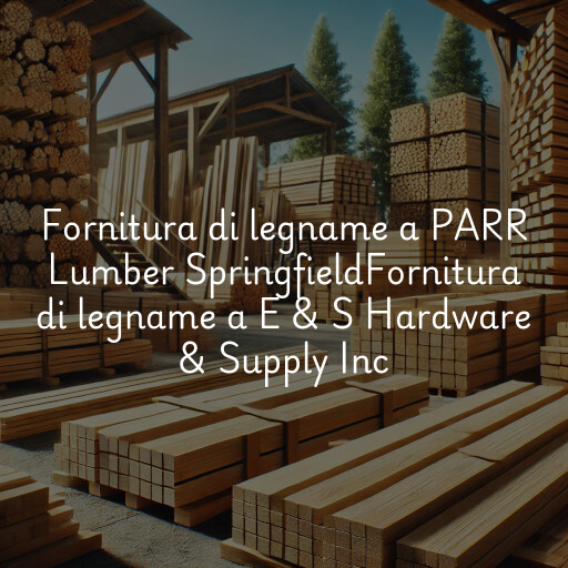 Fornitura di legname a