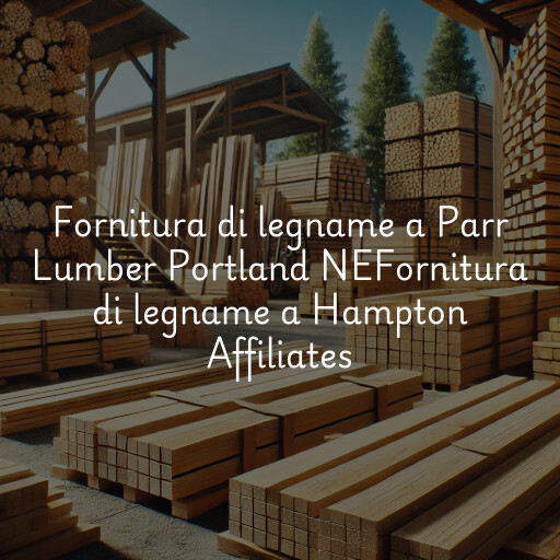 Fornitura di legname a