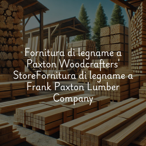 Fornitura di legname a