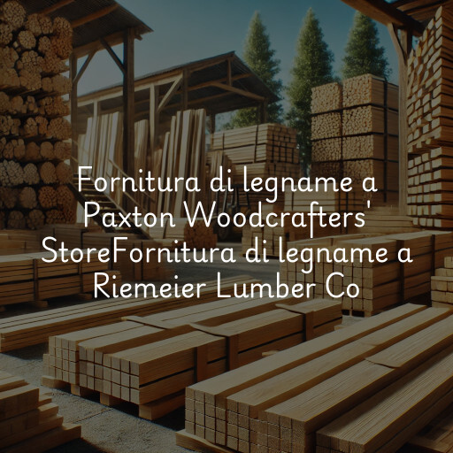 Fornitura di legname a