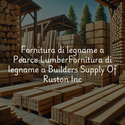 Fornitura di legname a