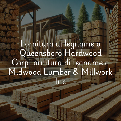 Fornitura di legname a