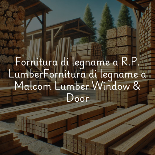 Fornitura di legname a