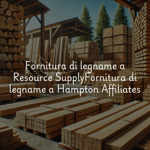 Fornitura di legname a