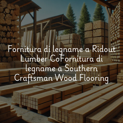 Fornitura di legname a