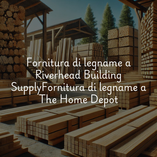 Fornitura di legname a
