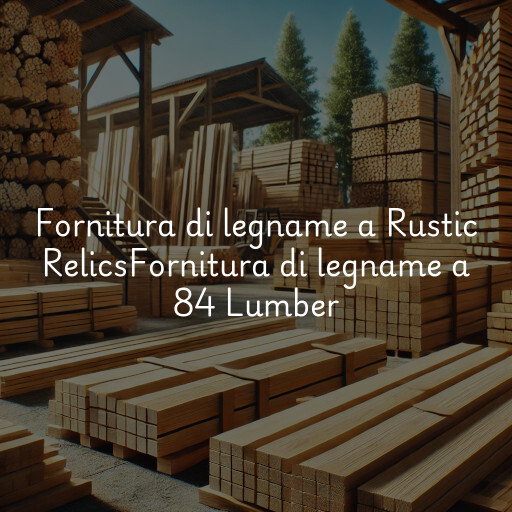 Fornitura di legname a