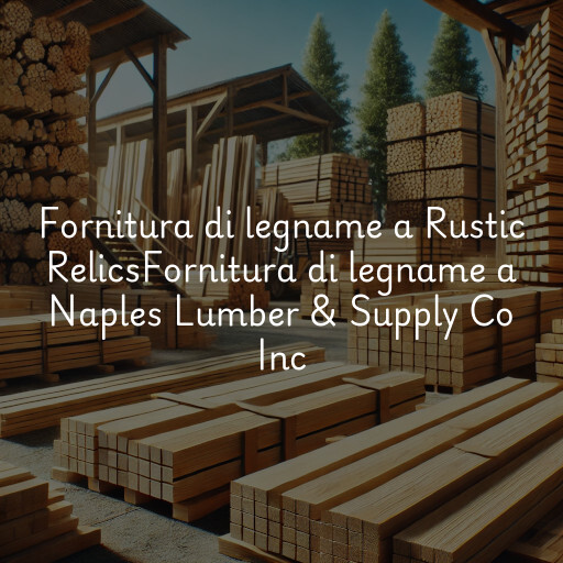 Fornitura di legname a