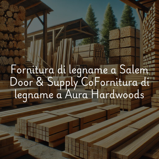 Fornitura di legname a