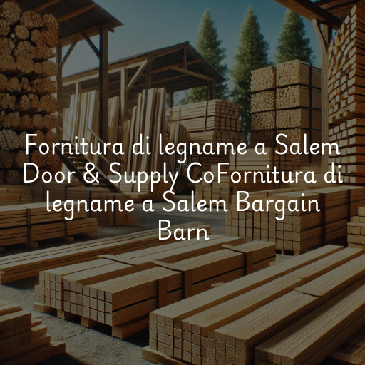 Fornitura di legname a