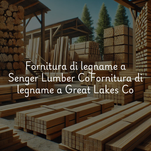 Fornitura di legname a