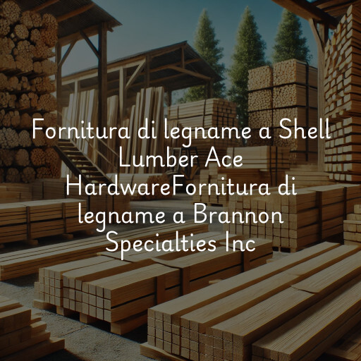 Fornitura di legname a