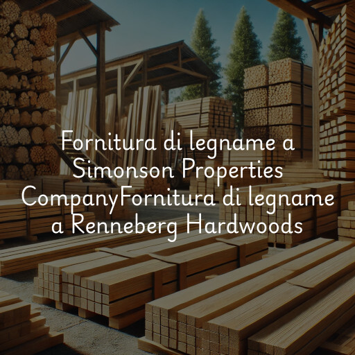 Fornitura di legname a