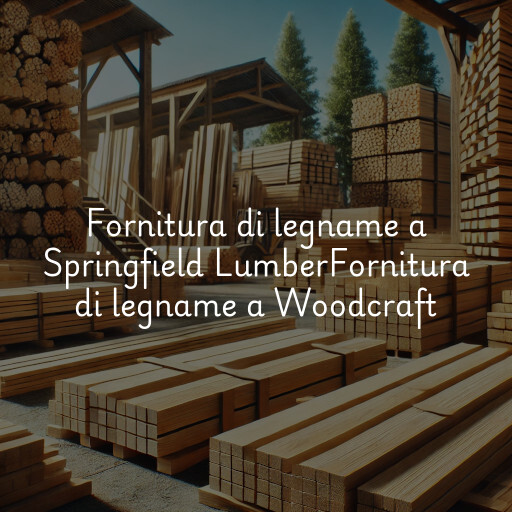 Fornitura di legname a