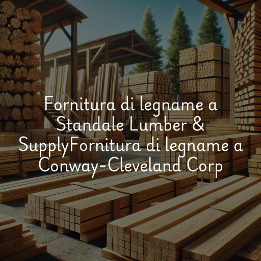Fornitura di legname a