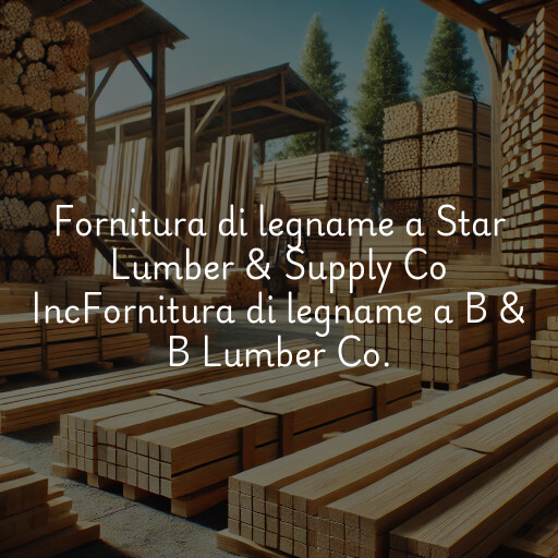 Fornitura di legname a