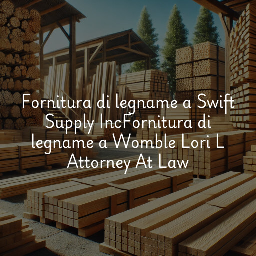 Fornitura di legname a