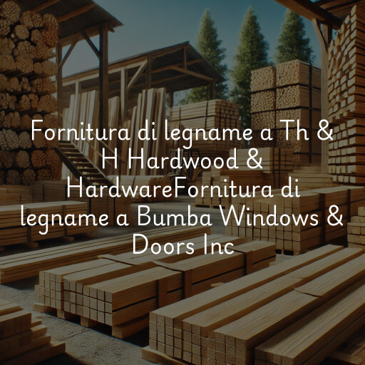 Fornitura di legname a