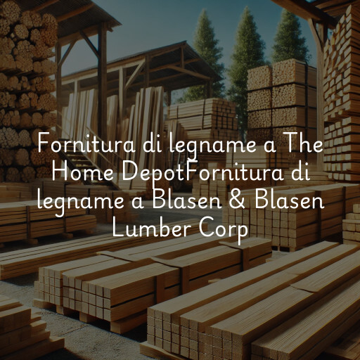 Fornitura di legname a