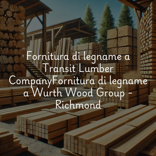 Fornitura di legname a