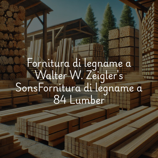 Fornitura di legname a