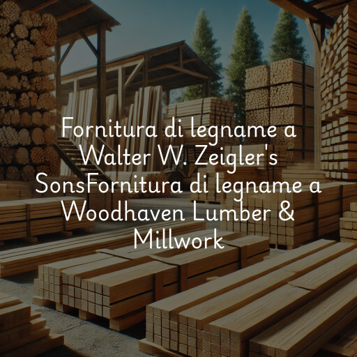 Fornitura di legname a