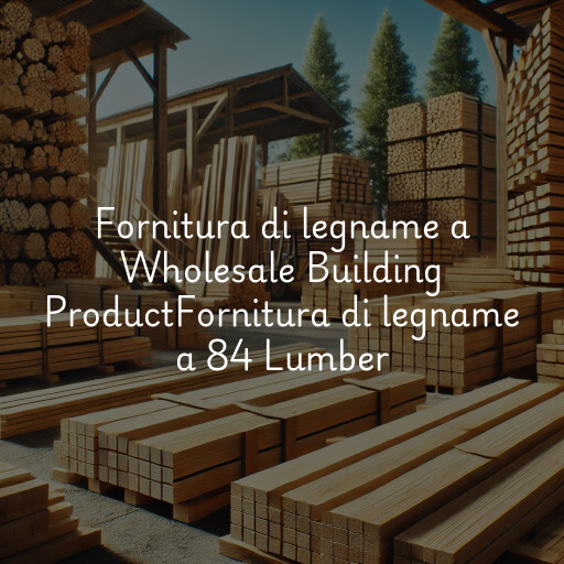 Fornitura di legname a