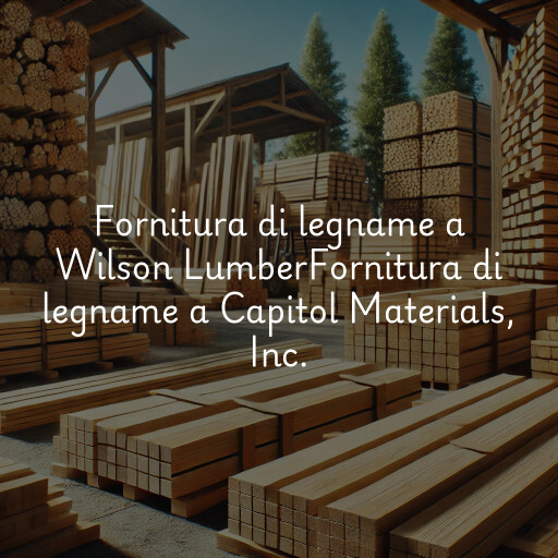 Fornitura di legname a