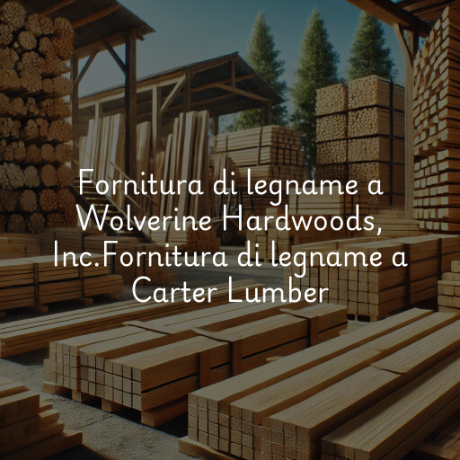 Fornitura di legname a