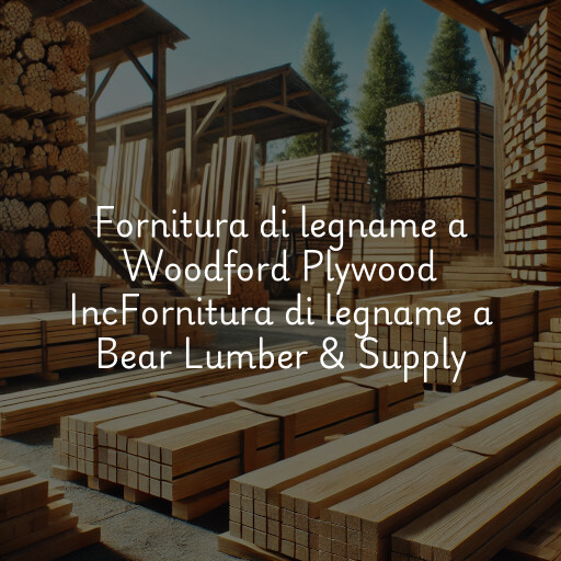 Fornitura di legname a