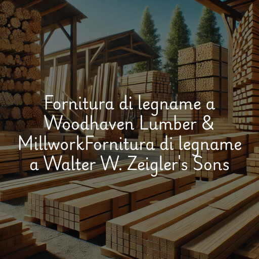 Fornitura di legname a