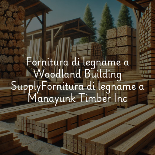 Fornitura di legname a