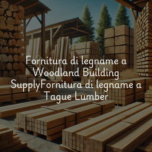 Fornitura di legname a