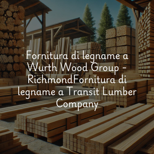 Fornitura di legname a