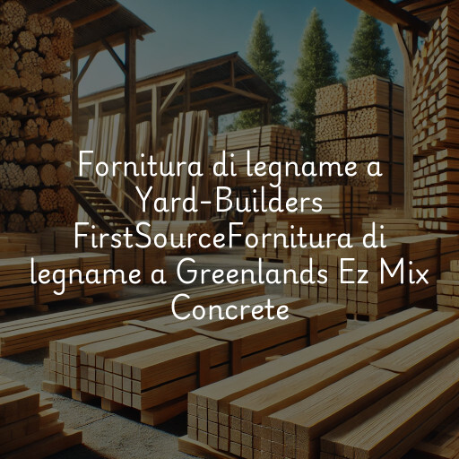 Fornitura di legname a