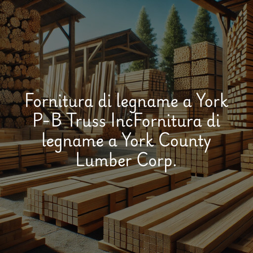 Fornitura di legname a