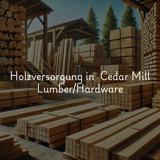 Holzversorgung in Cedar Mill Lumber/Hardware