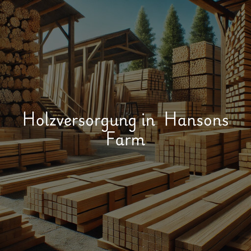 Holzversorgung in Hansons Farm