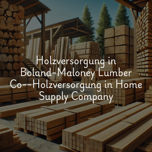 Holzversorgung in