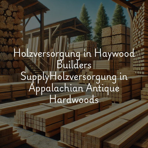 Holzversorgung in