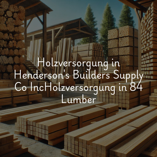 Holzversorgung in