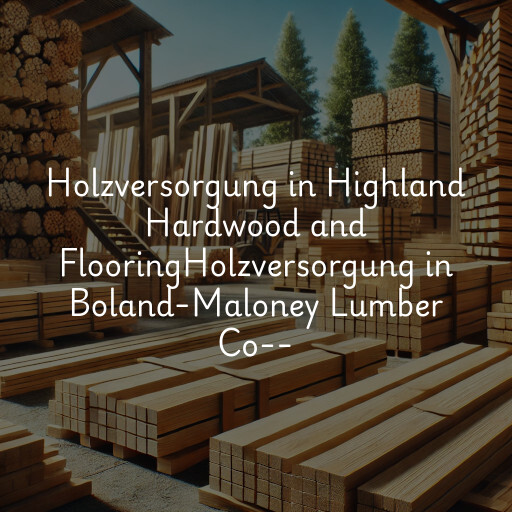 Holzversorgung in