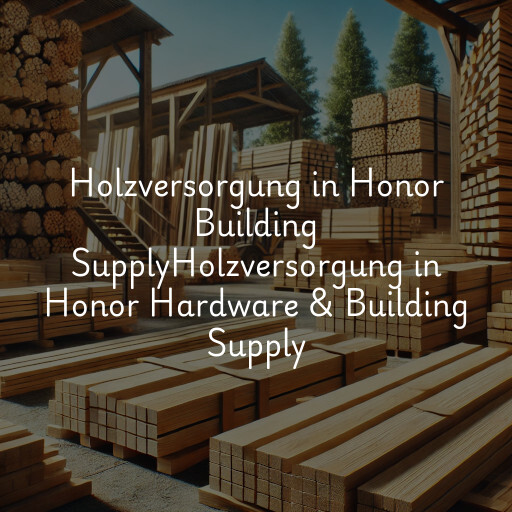 Holzversorgung in